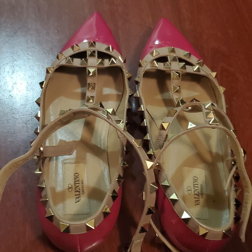 VALENTINO flats caged 38.5